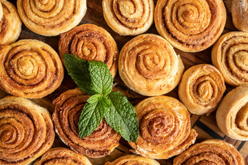 freshly baked cinnamon rolls