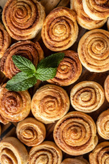 freshly baked cinnamon rolls