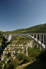 The bridge in Canyon Verdon (France)