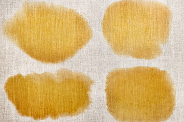 Fototapeta premium Yellow painted canvas