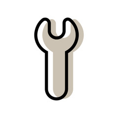Wrench logo icon design, service and maintenance symbol - vector
