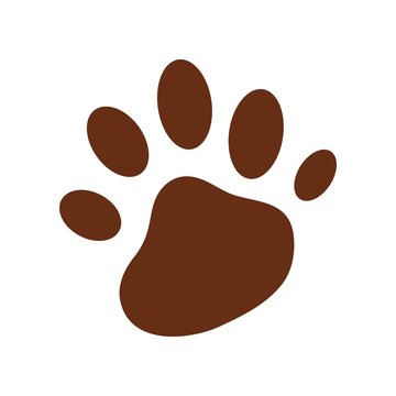 Grizzly bear foot print  icon 