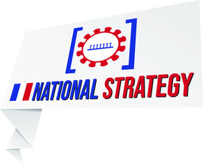 National strategies for fighting corona virus COVID 19 pandemic banner/graphic resource.