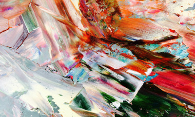Colorful abstract background wallpaper. Modern motif visual art.  Mixtures of oil paint. Trendy...