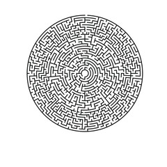 23 cells wide circular maze with no solution