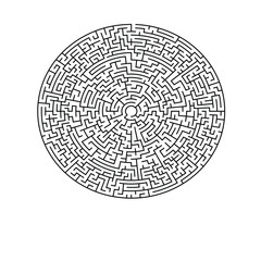 23 cells wide circular maze with no solution