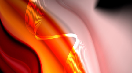 Naklejka premium Liquid colors fluid gradients on black background