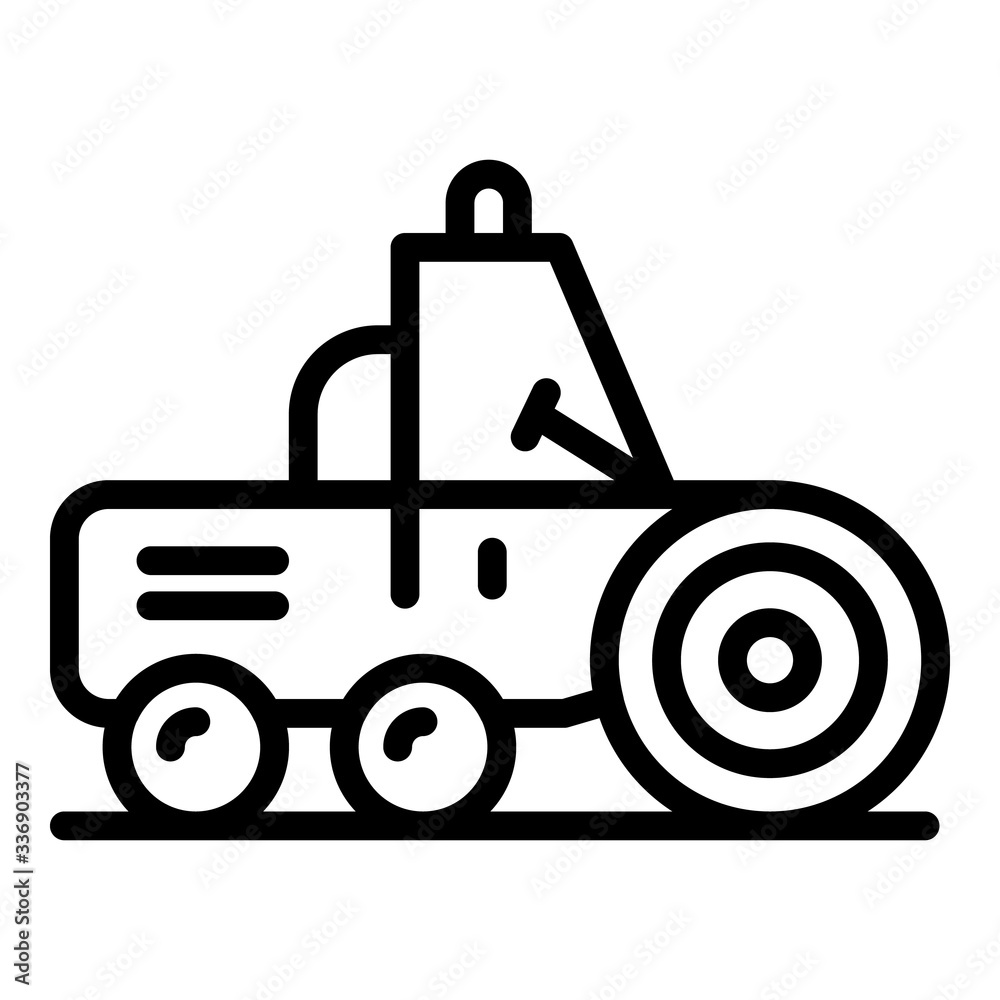 Canvas Prints maintenance road roller icon. outline maintenance road roller vector icon for web design isolated on