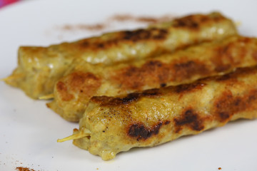 brochettes de poulet grillées