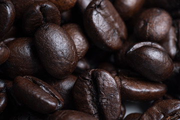 coffee beans macro photo