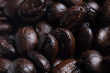 coffee beans macro photo