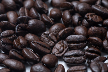 Coffee beans. Isolated on white background