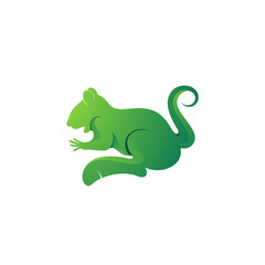 Colorful logo design mouse animal