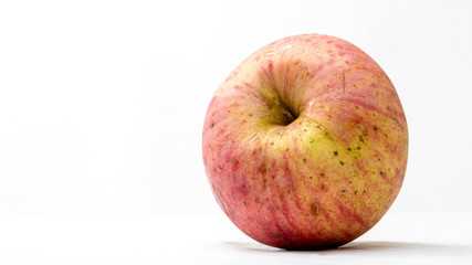 Apple fruit on white background