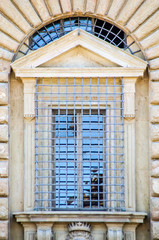 ancient window of historic building