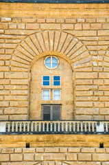 ancient window of historic building