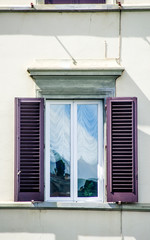 ancient window of historic building