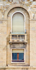 ancient window of historic building