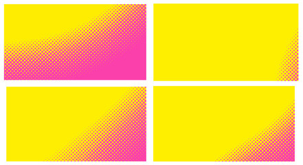 Pink background with dots. Set abstract background with halftone dots design. Vector illustration for comic book.