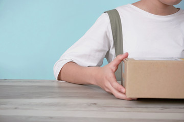 Send cardboard luggage, receive cardboard luggage, store cardboard luggage,...
