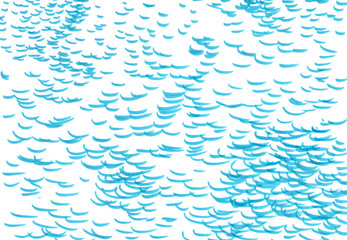 abstract texture of wavy lines sea turquoise blue on white wave-like background