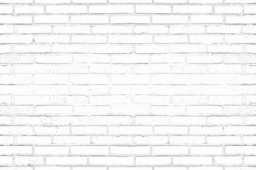 Modern white brick wall texture background for wallpaper and graphic web design.