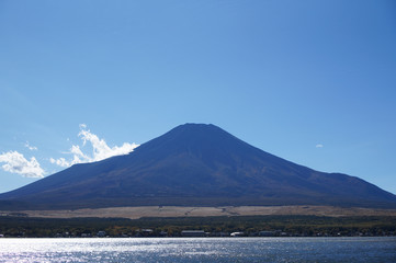 山中湖と富士山