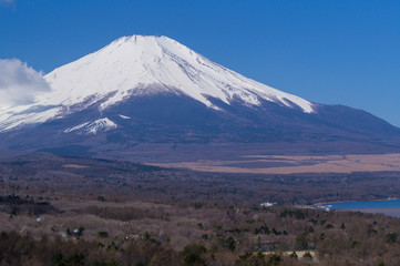 Fototapeta premium 山中湖と富士山