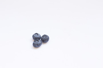 Blueberry heart shape symbol concept for healthy eating and lifestyle