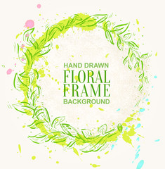 Leaf Wreath Greeting Card