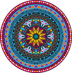 Bright Bohemian Boho Mandala Chic Pattern Design