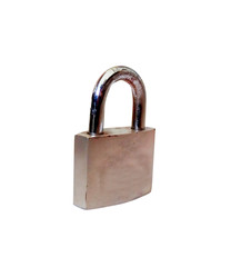 Naklejka premium padlock isolated on white background