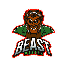 lion master mascot head vector