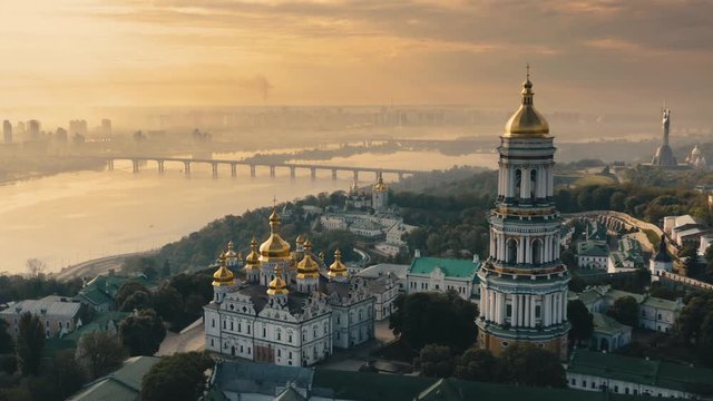 Panoramic view of Kiev 4k