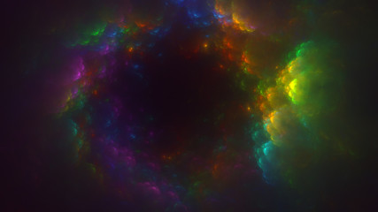 Fototapeta premium 3D rendering abstract fractal light background