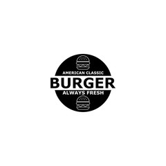 Burger icon isolated on white background 