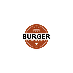 Burger icon isolated on white background 
