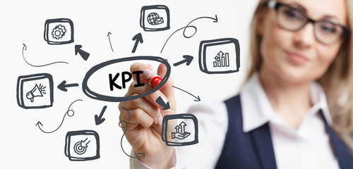 Business, Technology, Internet and network concept. Digital Marketing content planning advertising strategy concept. KPI