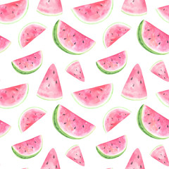 Aquarel watermeloen patroon