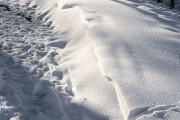 Ścieżka pokryta śniegiem