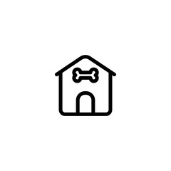 Dog house concept icon. Pet house icon. Hut symbol flat illustration design. Trendy Flat style for graphic design, Web site, UI. EPS10. - Vector illustration
