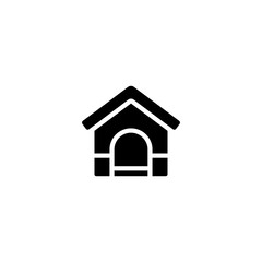 Dog house concept icon. Pet house icon. Hut symbol flat illustration design. Trendy Flat style for graphic design, Web site, UI. EPS10. - Vector illustration