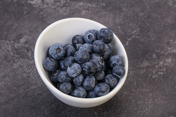 Sweet fresh juicy blueberries heap