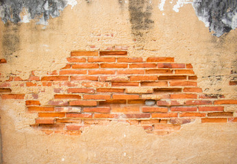 Old Brick Wall Texture background, Red Stone wall Background.
