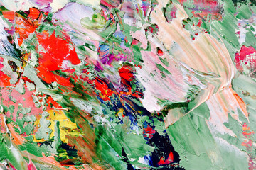 Colorful abstract background wallpaper. Modern motif visual art.  Mixtures of oil paint. Trendy...