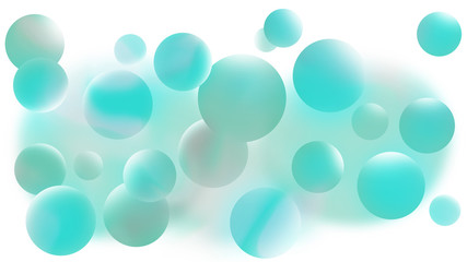 カラフルで抽象的な球体の背景