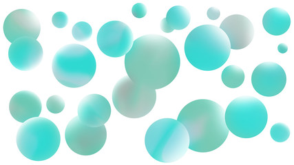 カラフルで抽象的な球体の背景