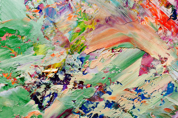 Colorful abstract background wallpaper. Modern motif visual art.  Mixtures of oil paint. Trendy...