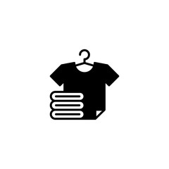 T-shirt vector icon. Clothes icon vector laundry symbol. Fashion symbol. Trendy Flat style for graphic design, Web site, UI. EPS10. - Vector illustration