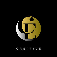 ce luxury logo design vector